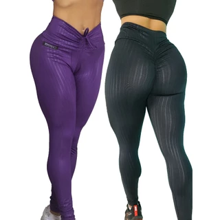 Legging Levanta Bumbum Cirrê 3D Academia Feminina