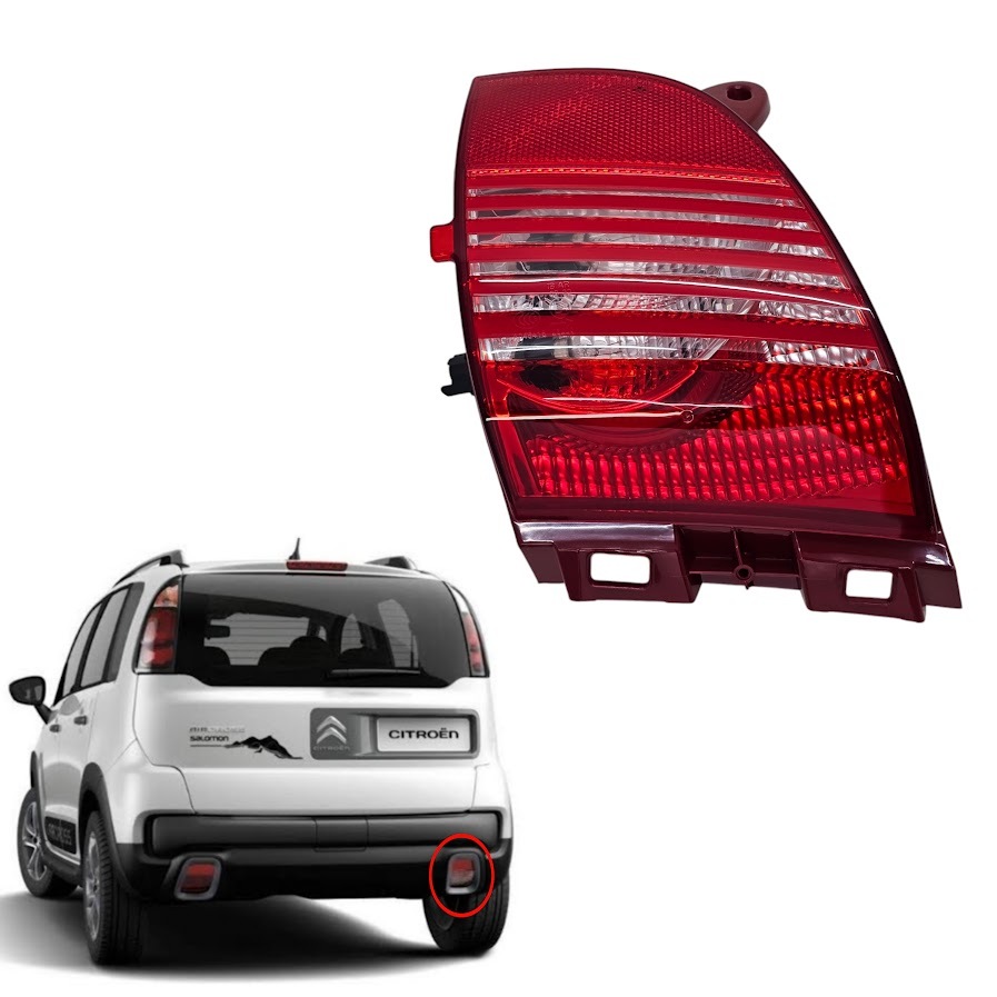 Lanterna Luz Ré Parachoque Traseiro Aircross 2017 2018 2019 2020