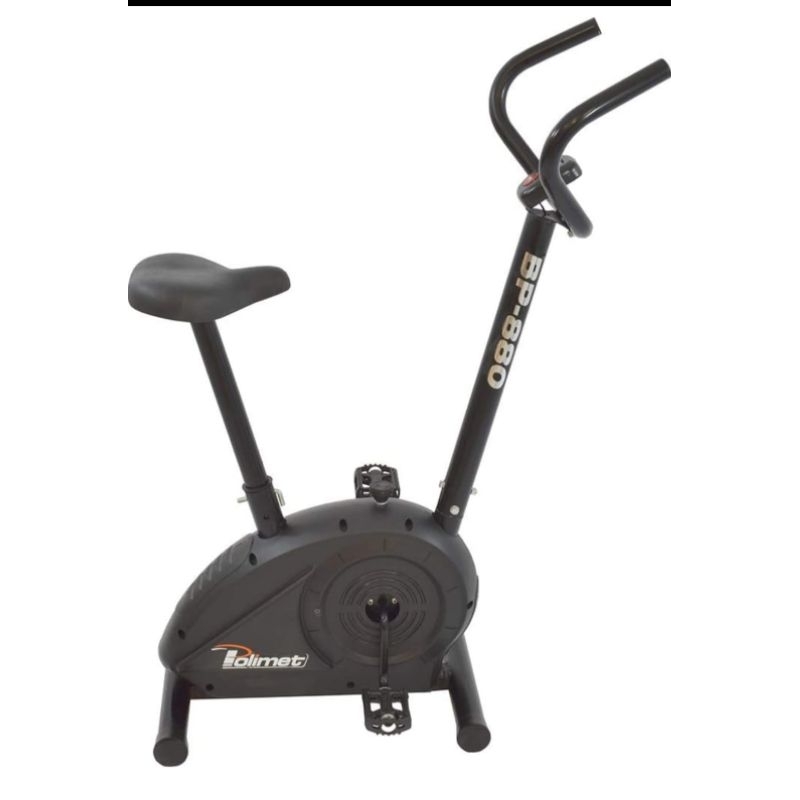 Bicicleta Ergométrica polimet preta BP880