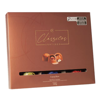 Caixa de Chocolate Cacau Show Clássicos Bombons Sortidos 120g Presente Lembrança em Oferta na Shopee