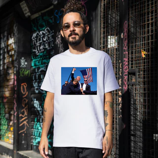 Camiseta Donald Trump Estados Unidos Masculina 100% Algodão