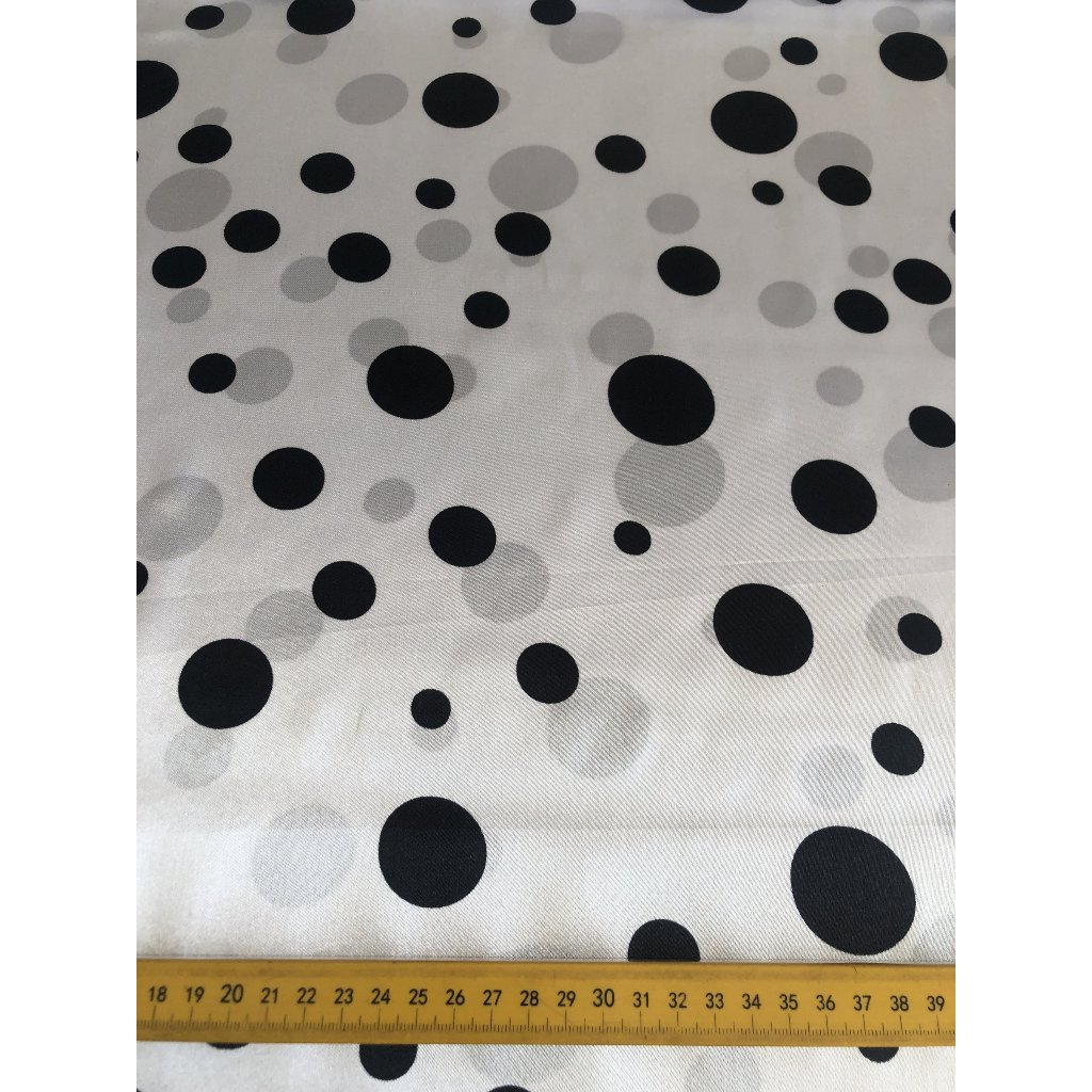 Tecido Cetim estampado com elastano poá | Shopee Brasil