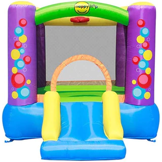 Happy Hop Pula Pula Inflável (Tam: 2,80 x 2,10 x 1,85) Multicolor Ball Roxo Grande motor 220v
