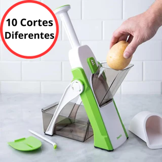 Cortador Fatiador Mandoline Multifuncional 5 Funções para Cortar Batata Legumes e Vegetais Barato