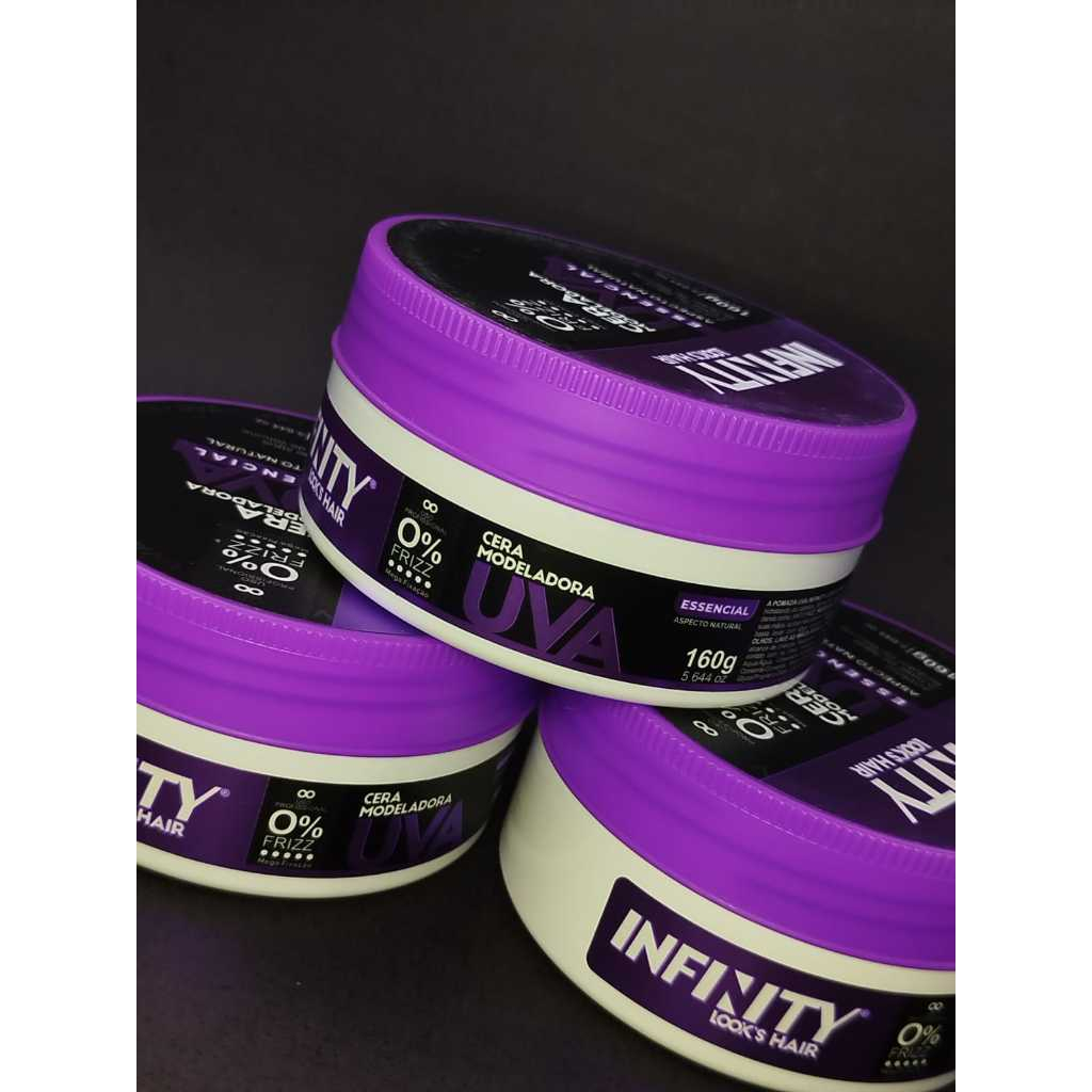 KIT 3 INFINITY LOOKS HAIR CERA MODELADORA UVA 160G | Shopee Brasil