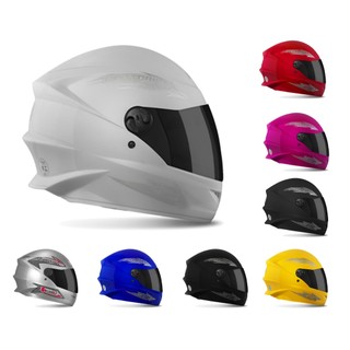 Capacete Fechado Pro Tork New Liberty Four 4 Feminino Masculino com Viseira Escura Fumê ou Cristal