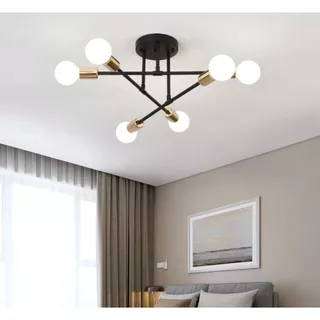 Pendente Lustre Sputnik Prêmio 6 Lampadas para sala de jantar home office quarto cozinha e comercio