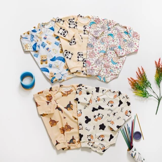 Kit 2 Conjuntos Bebê Suedine Antialérgico Estampas Sortidas e Aleatórias em Oferta na Shopee