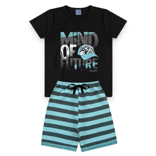Conjunto Infantil Menino Roupa de Criança masculino Bermuda e Camiseta Atacado Barato l05