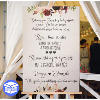 Placa Quadro Casamento Decoração Recepção Seja Bem Vindo A Mais Um Capitulo