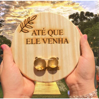 Porta Aliança Casamento Personalizada Nome Casal Data Mensagem