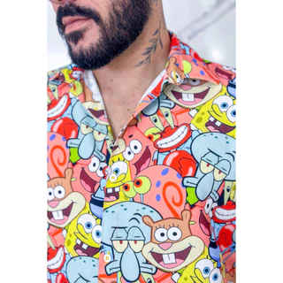 CAMISARIA UNISSEX TURMA BOB SLIM