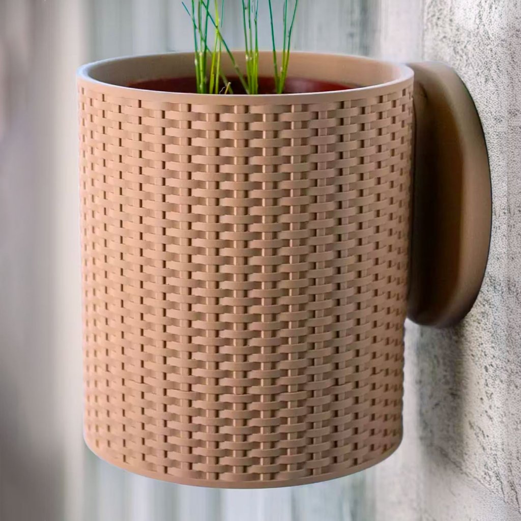 Vaso Cesta de Parede Decoração Planta Suculenta Ambientes 3D 4 You