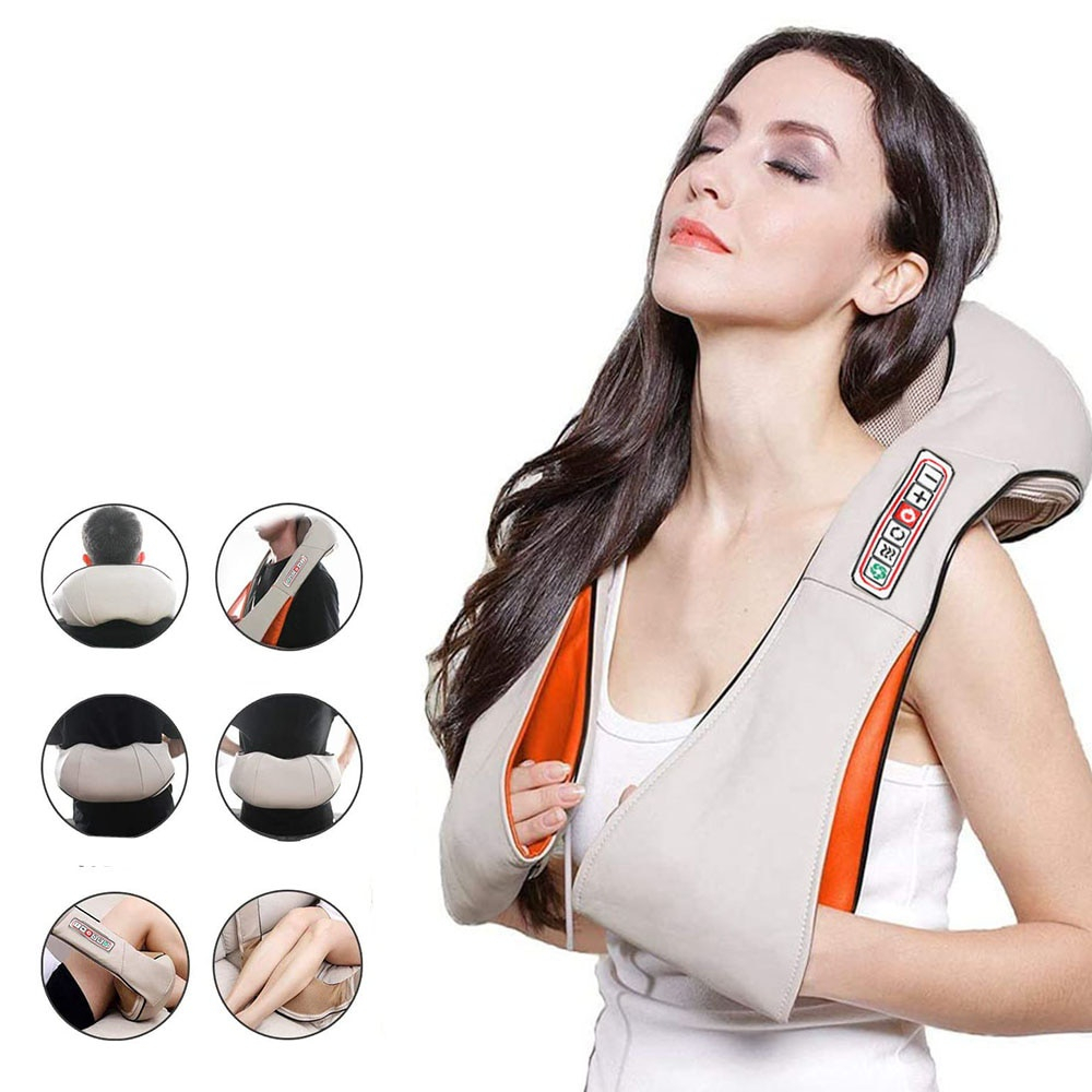 Colete Shiatsu Pescoço Massageador Cervical Ombros Lombar 866