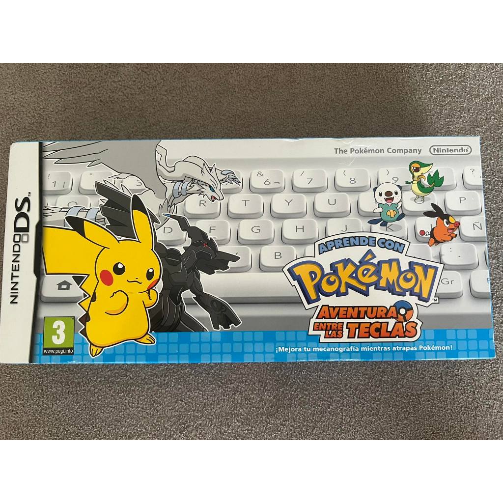 Aprende con Pokemon: Aventura entre las teclas - Nintendo DS - Jogo + Teclado
