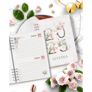 Agenda 2025 personalizada com 2 dias por página