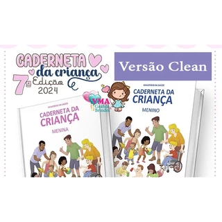 Kit Miolo Caderneta infantil clean em Oferta na Shopee