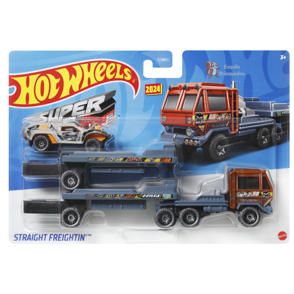Hot Wheels Super Rigs Hot Wheels Caminhão Transportador Carreta