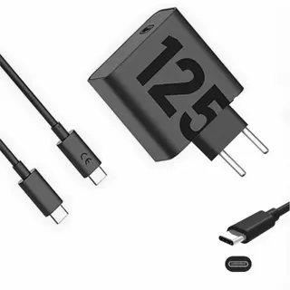 kit de carregador fonte com cabo turbo 4.0,125w tipo c para tipo c, carregamento rápido. Aplicável a qualquer telefone