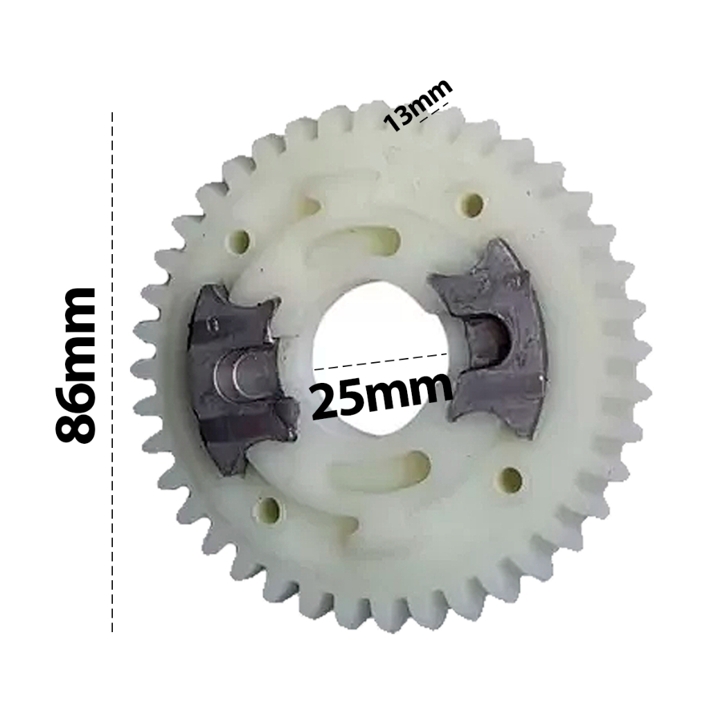 Coroa Z40 Engrenagem Interna Nylon Motor Dz Industrial Ppa P03110