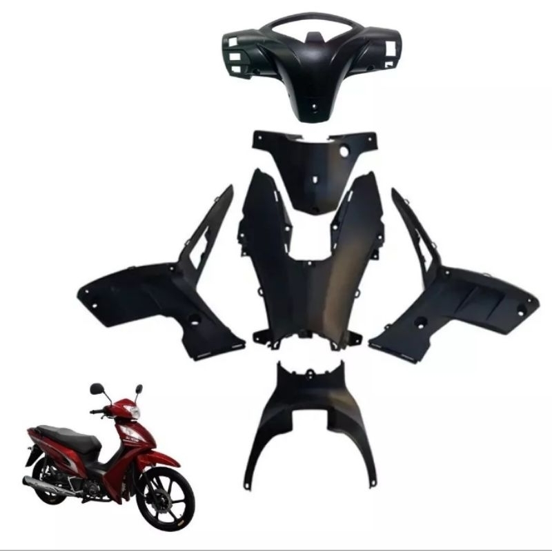 kit carenagem Shineray JET 50 cc sport chassis internas 6 partes 2012/2018