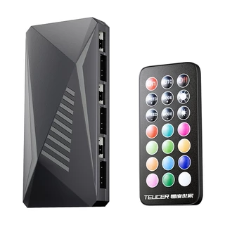 Controladora para fans com controle Teucer, PWM, ARGB, 6 portas