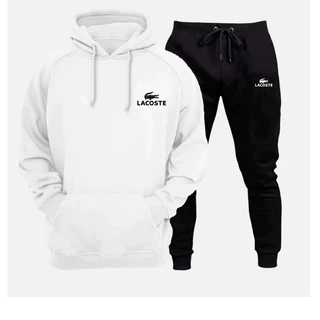 Kit Conjunto Moletom calça + blusa de frio moletom preto e branco agasalho moleton feminino sueter masculino Marcas