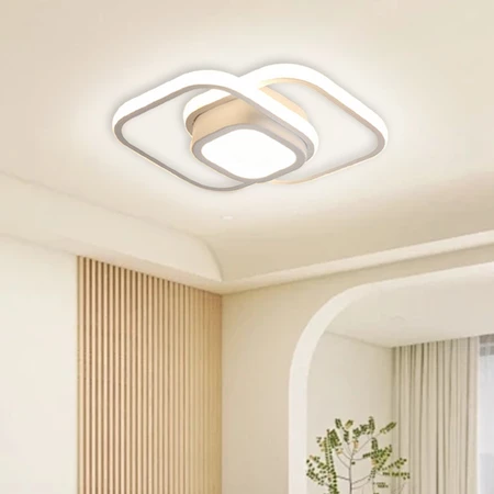 Luminaria Teto Moderna Plafon Led 3 1 Lustre Para Quarto Sala Escritorio Corredor Cozinha.