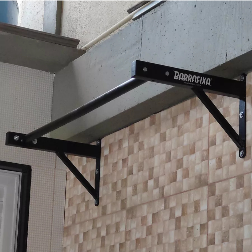 Barra Fixa De Parede Crossfit Pull-up P/ Treinar Musculação acompanha parafusos