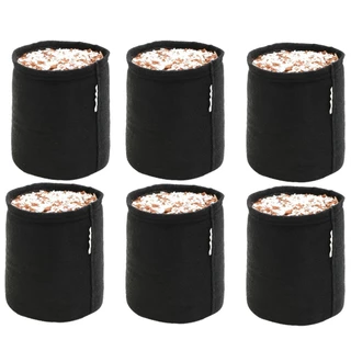 kit 6 vasos de 10 litros prime cultivo em feltro
