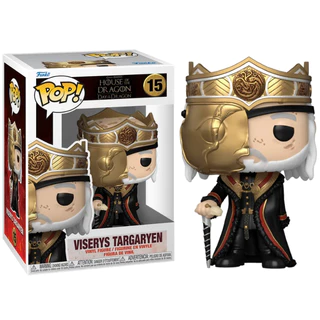 Viserys Targaryen 15 Funko Pop Original A Casa do Dragão Game Thrones - House Of The Dragon