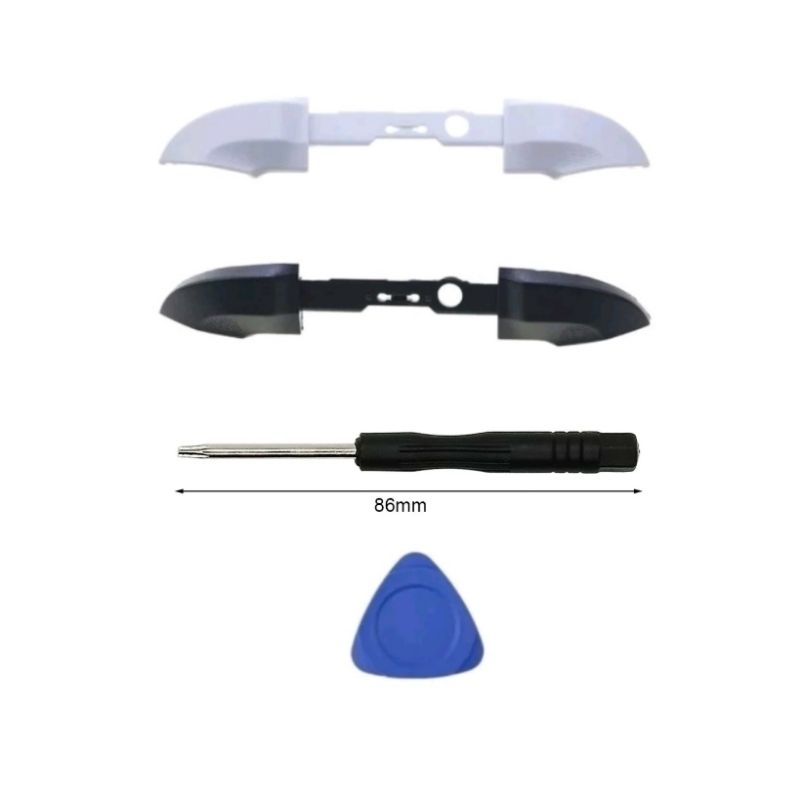 Botão gatilho rb lb para controles de Xbox series S X 1914 preto branco torx t8