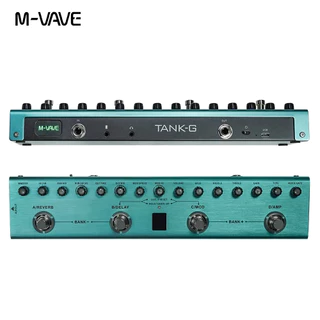 Pedal multiefeitos para guitarra M-VAVE Tank-G 36 predefinições 9 slots de pré-amplificador 8 slots de cabine de em Oferta na Shopee