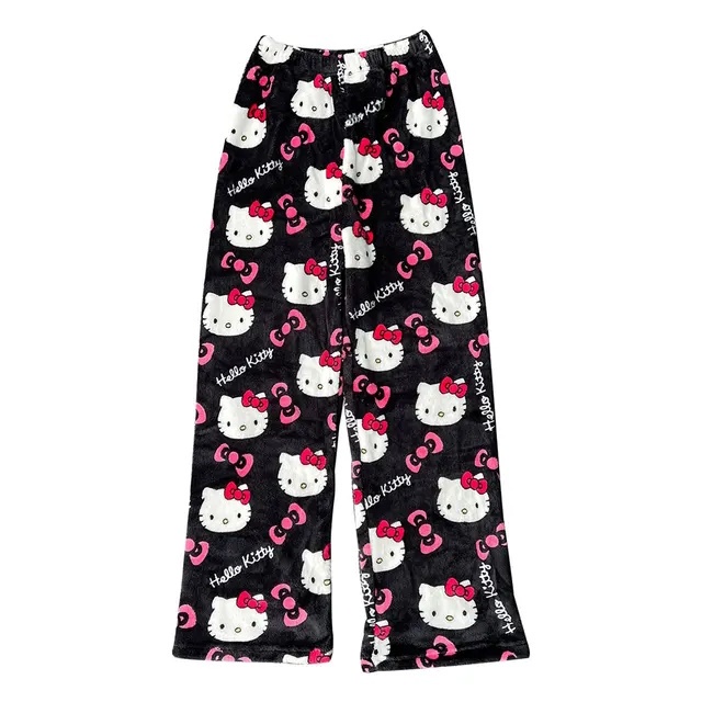 Pyjama Hello Kitty Fille Ado - Haut Manches Longues Et Pantalon Taille Élastique - Doux Et Chaud - Idée Cadeau Kawaii - 11