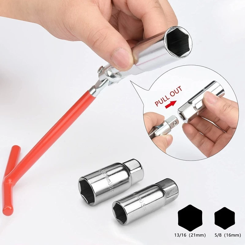 Chave de Vela Universal Articulada 16mm/21mm para Carros e Motos - foto 5