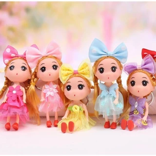 Kit Princesa Meninas Messy Boneca Pingente Chaveiro Casamento Noiva Criativo Boneca Presente De Aniversário Do Dia Dos Namorados