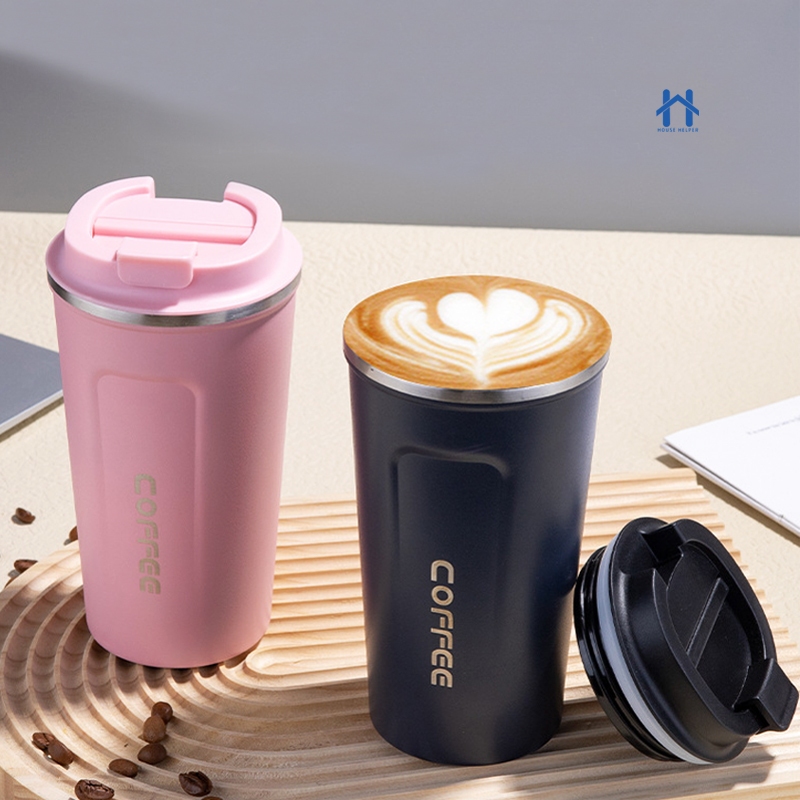 Copo Térmico Inox 304 Garrafa com Tampa Coffe para Café Chá Antiderrapante 510ml