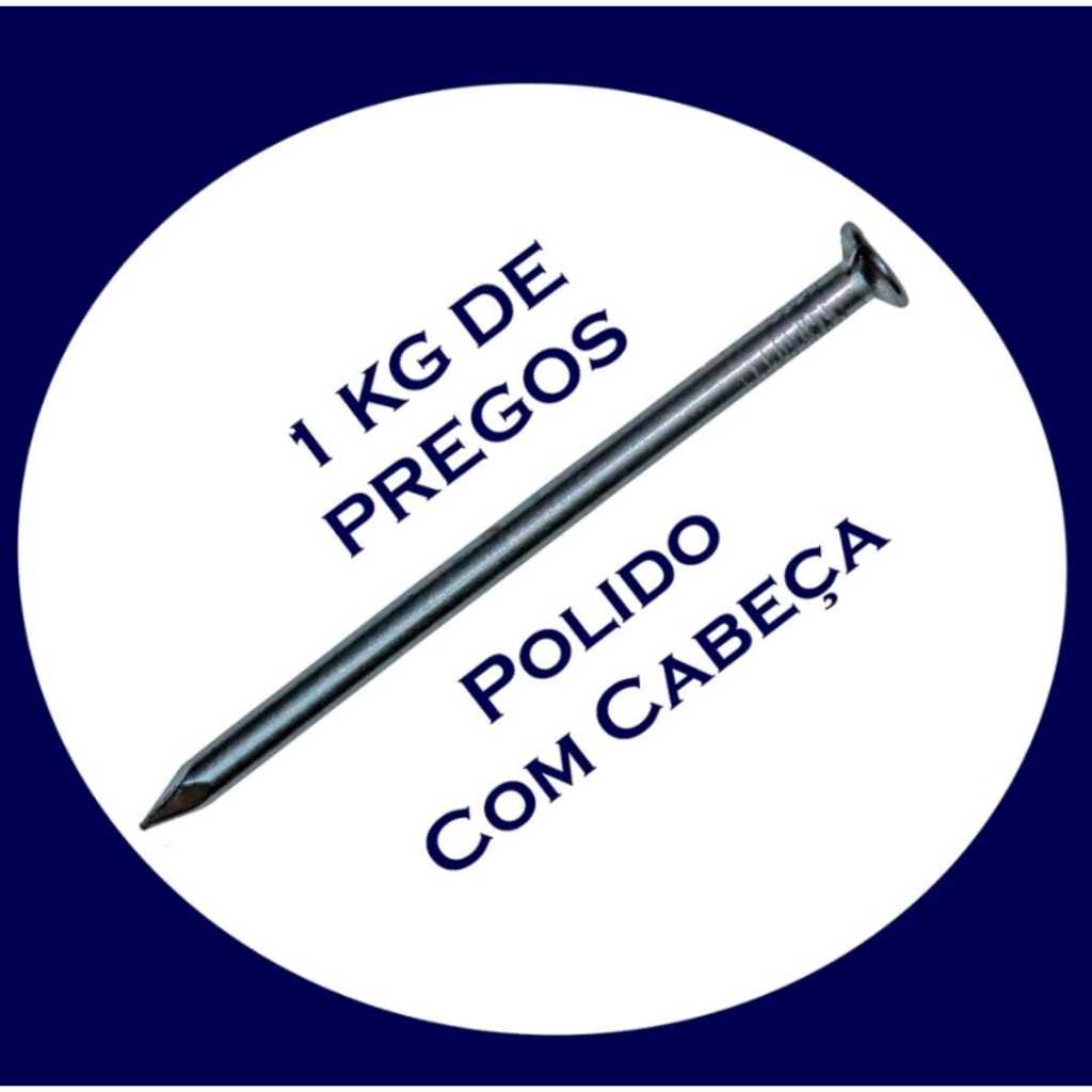 PREGO 17X27 COM CABECA POLIDO PACOTE LACRADO 5KG