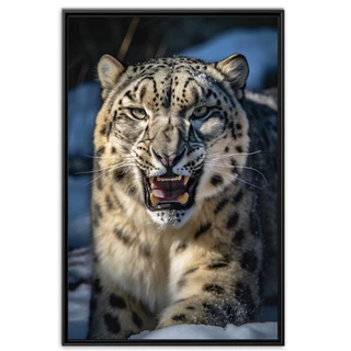 Quadro Decorativo Majestoso Leopardo Em Canvas 63x93cm