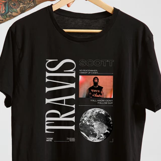 Camisa Camiseta Cantor Travis Scott Malha Premium 100% algodão Masculino Feminino