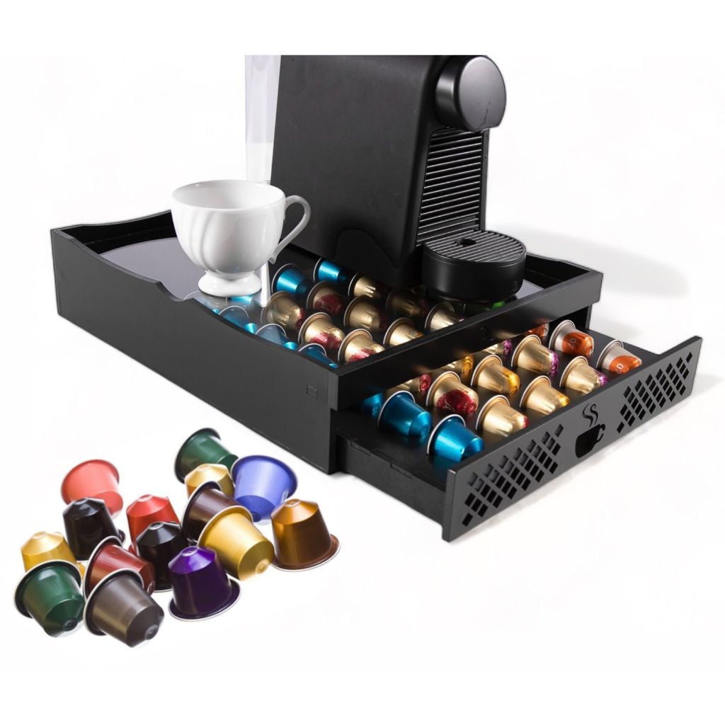 Suporte porta capsulas nespresso com gaveta para 35 capsulas | Shopee ...