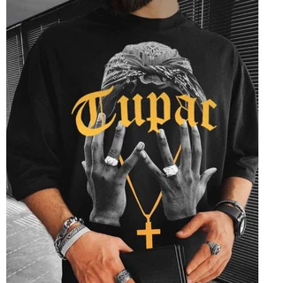 Camiseta Oversized Rapper Tupac 2pac HipHop StreetWear Rap