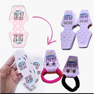 150 Tags de xuxinha para cabelo mimo ao cliente