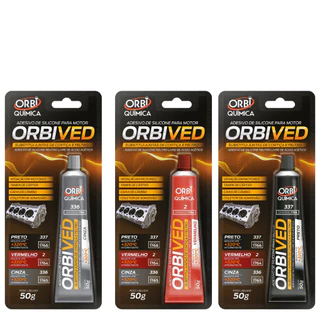 Adesivo Cola Silicone Vedante Junta Motor Alta Temperatura Preto Vermelho Cinza 50g