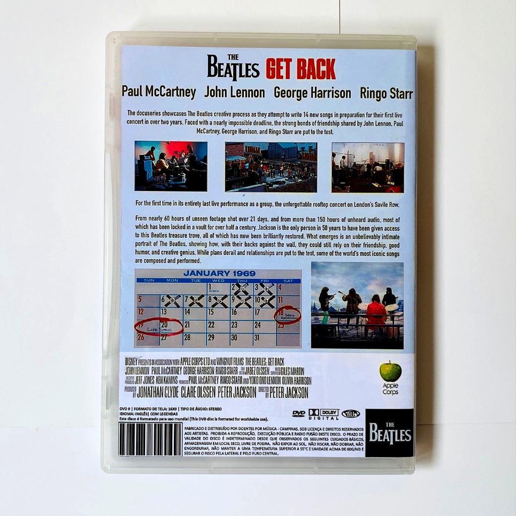DVD The Beatles Get Back Documentary 2021 (duplo) Legendado The