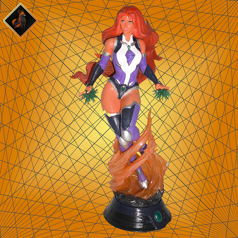 Action Figure Estelar - Starfire Jovens Titans com 16 cm em Resina