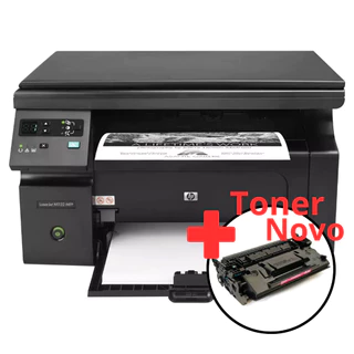 Impressora Multifuncional HP LaserJet M1132 MFP Semi-nova Scanneia Copia Digitaliza Com Toner Novo