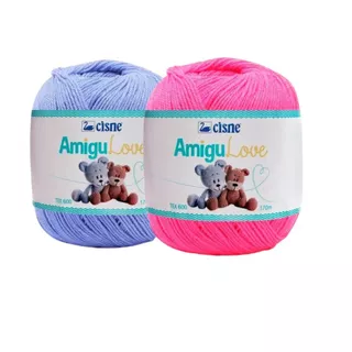 Kit 2 Linhas Amigulove Cisne Coats Crochê 100g 170m Tex 600