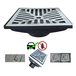 Ralo Grelha Pluvial 20x20 Alumínio Coletor Anti Inseto