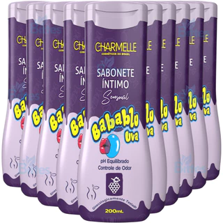 10 SABONETE ÍNTIMO BABABLU UVA CHARMELLE COSMÉTICOS SENSUAL